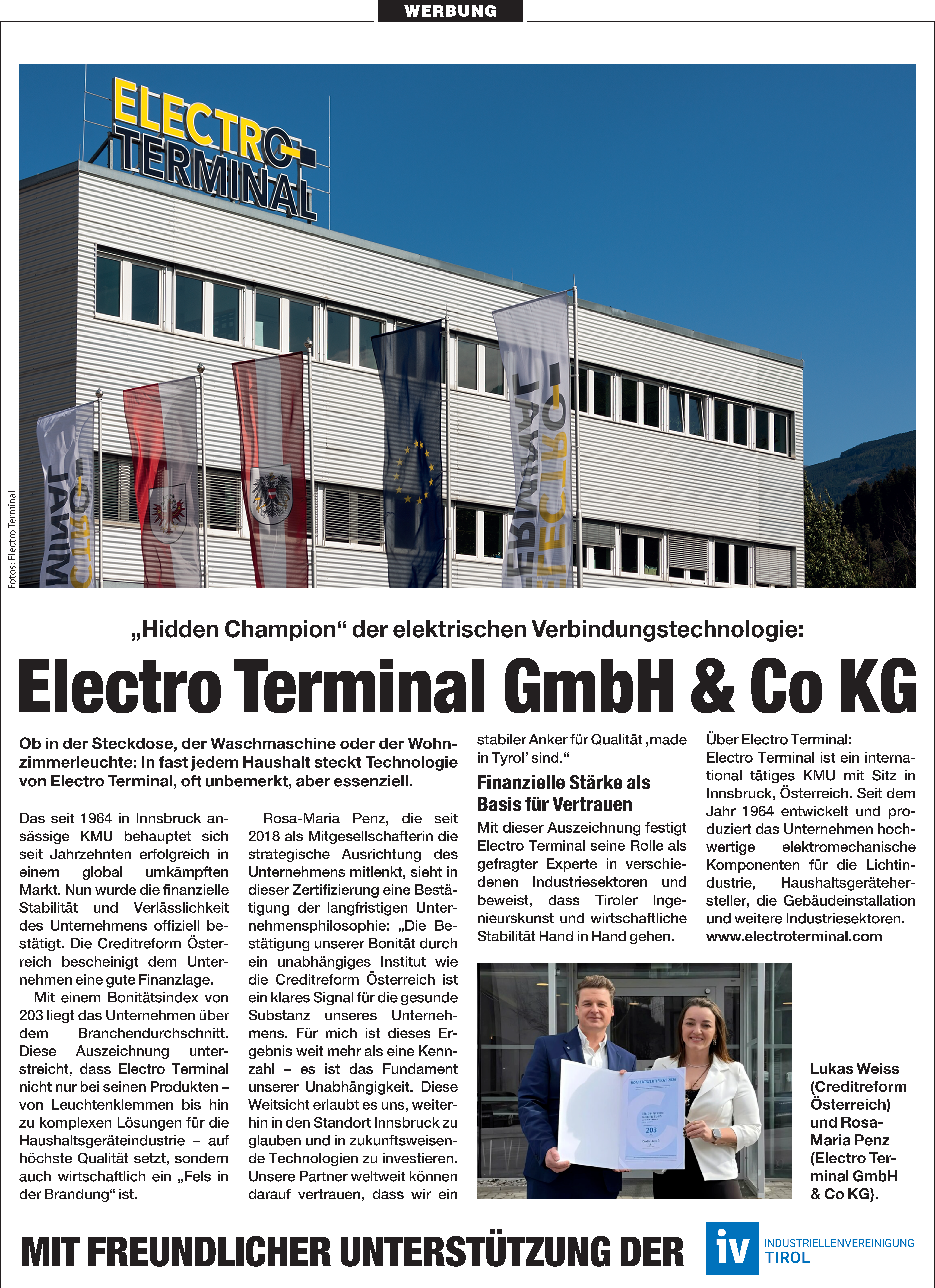 Wirtschaftliche Stabilität trifft auf Tiroler Innovationskraft!