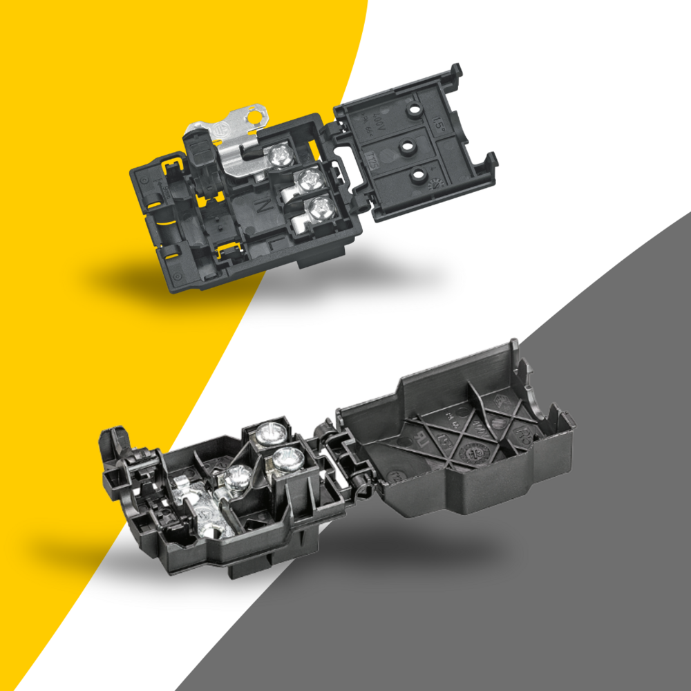 Cable connection boxes for single-phase applications