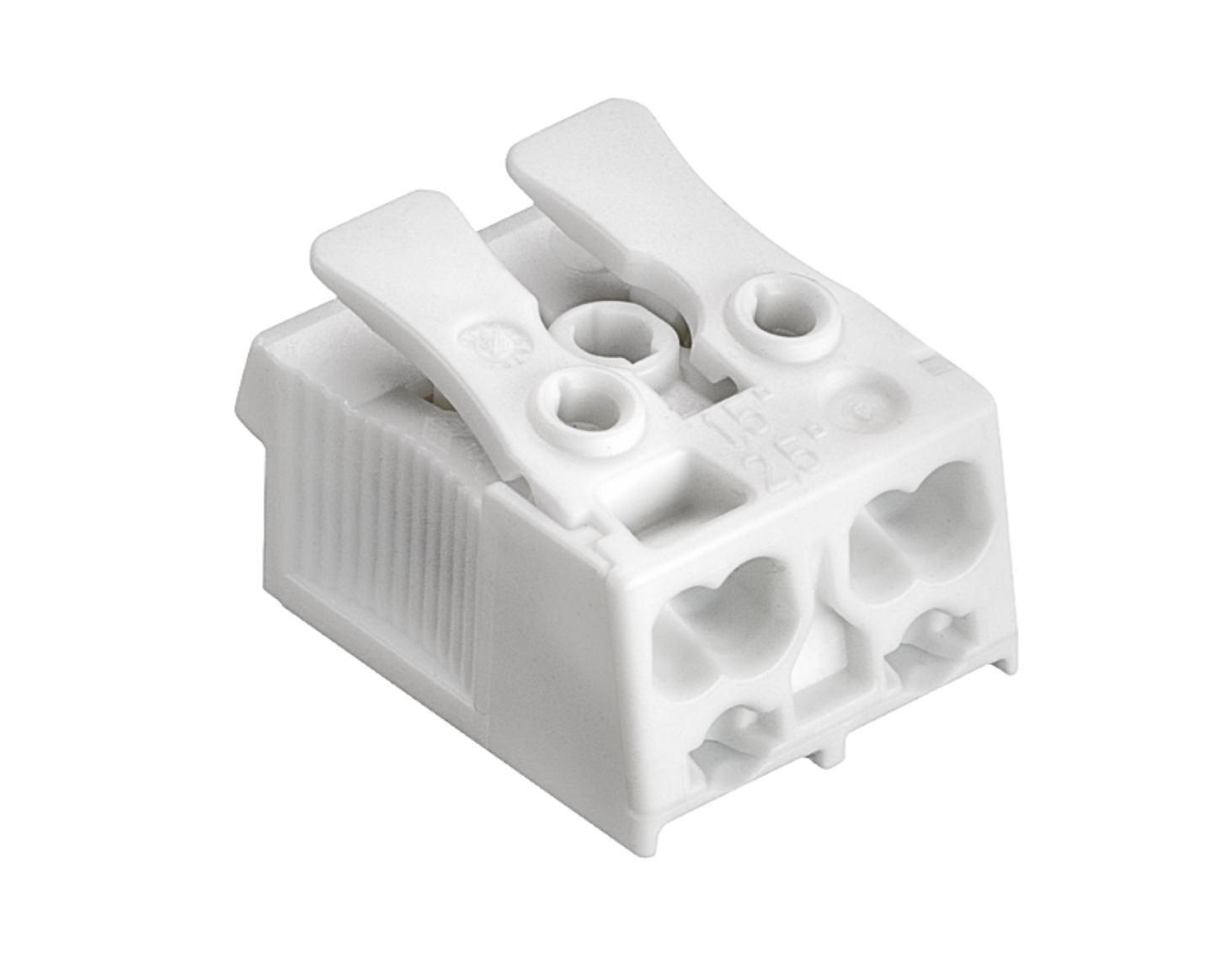 Screwless luminaire connector with large insertion openings | SLK 3 ...