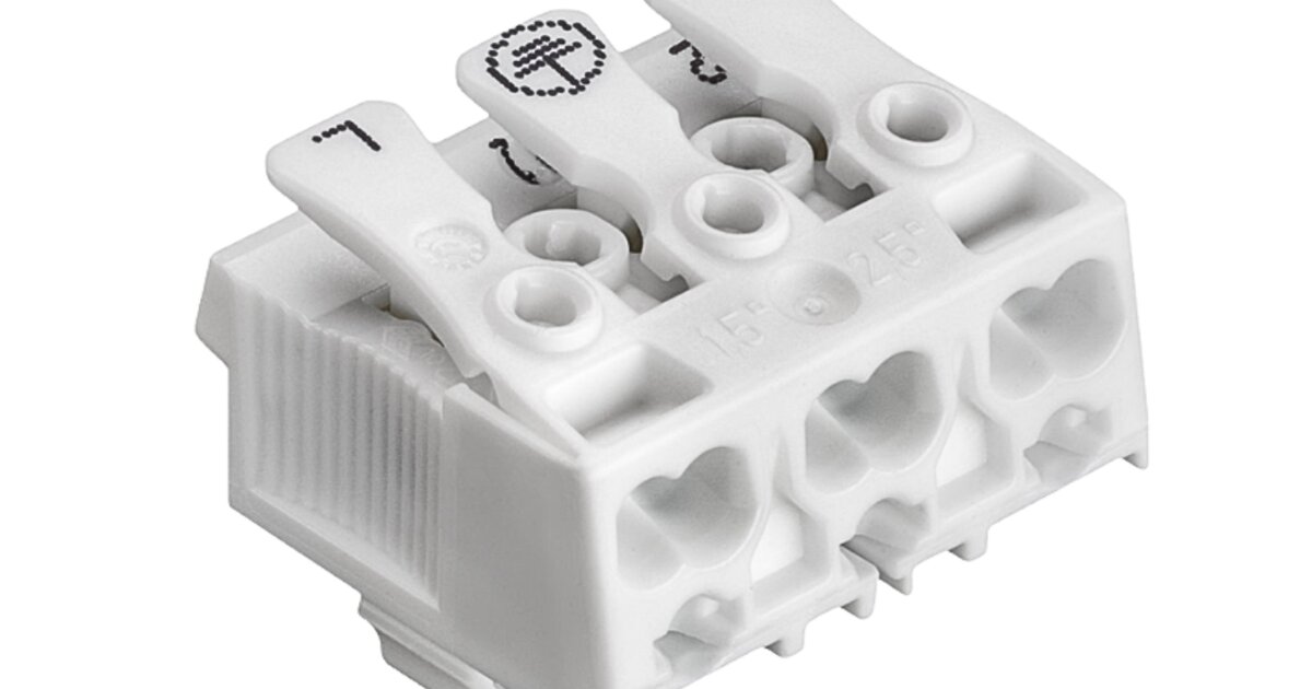 Screwless luminaire connector with interface | SLK 3 linect® - Electro ...