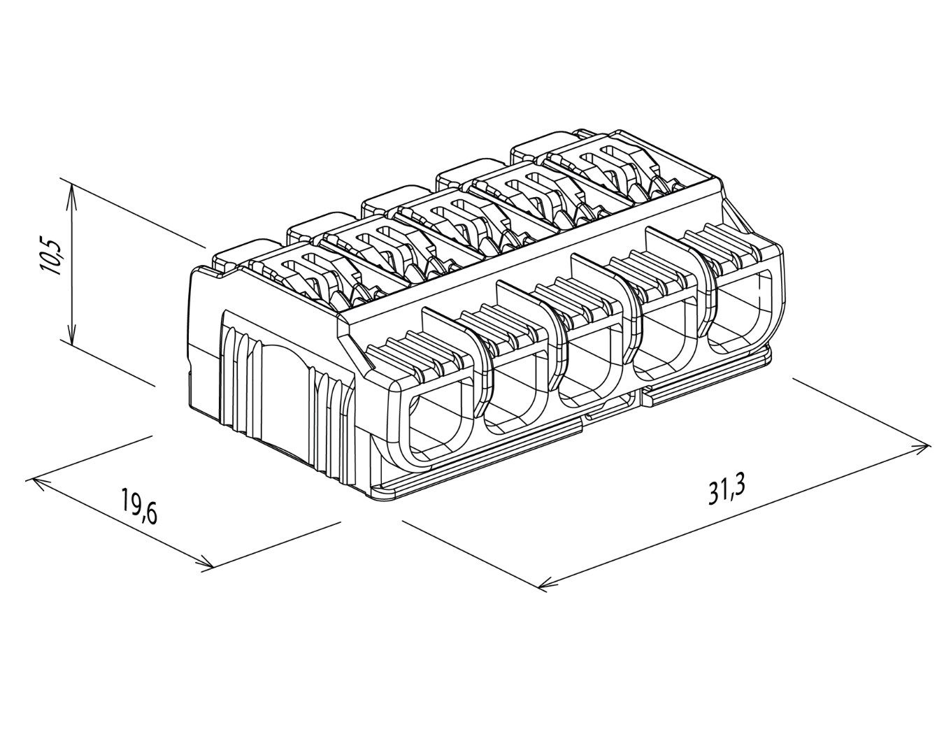 Screwless lever connector for lighting | SLC Terminal - Electro Terminal